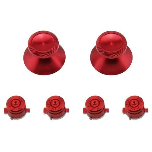 Металлические стики кнопки для геймпада Красные 6 в 1 PS4 205000₽