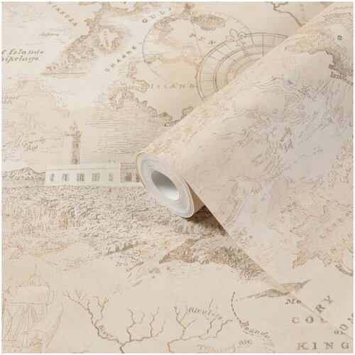 Обои компакт-винил на флизелиновой основе МИР Карта 45А-280-04 106х10 м 1464₽