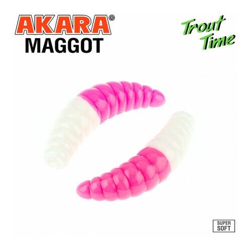 Akara Приманка силиконовая (мягкая) AKARA TROUT TIME MAGGOT сыр (MG1/6-457-CH-F10 / 1,6