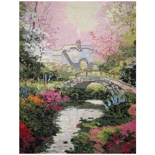 фото Набор для вышивания нитками candamar designs "бруксайдское убежище", арт. 51157, 28х35,7 см
