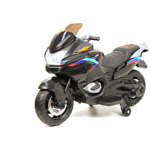 Купить Детский электромобиль-мотоцикл RiverToys H222HH черный, Электромобили