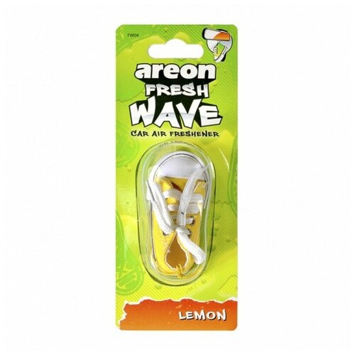 фото Ароматизатор areon подвесной fresh wave блистер кеда "lemon"