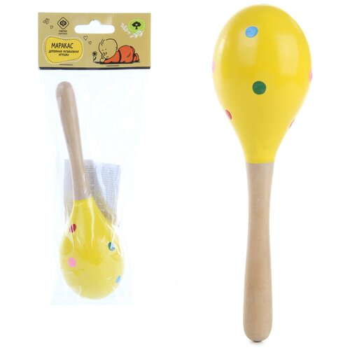 Деревянный музыкальный инструмент игрушка Маракас Фабрика Фантазий 271₽