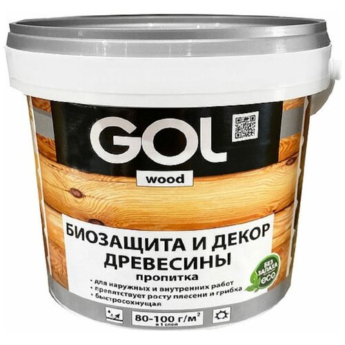 Palizh GOL Пропитка защитно-декор. wood AQUA 0,9 кг бесцветная Wd.232-0,9 11606022