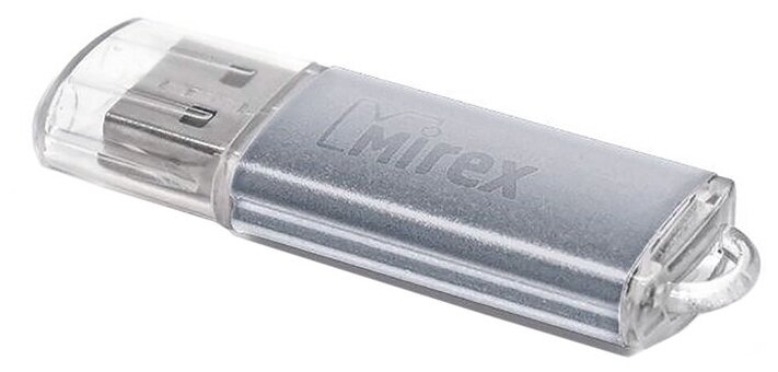 Mirex Флешка Mirex UNIT SILVER, 4 Гб, USB2.0, чт до 25 Мб/с, зап до 15 Мб/с, серебристая