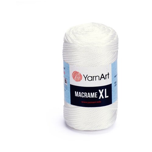 Купить Пряжа для вязания YarnArt 'Macrame XL' 250 г, 130 м (100% полиэстер), (142 желтый), 4 мотка