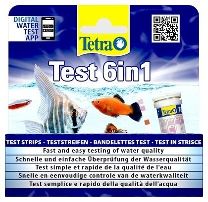 Tetra (оборудование) Тест для воды Test Strips 6 in 1 175488 | Test Strips, 0,015 кг, 36314