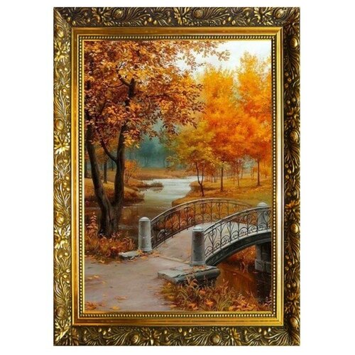 фото Алмазная мозаика «краски осени» 29,5×20,5 см, 25 цветов mikimarket