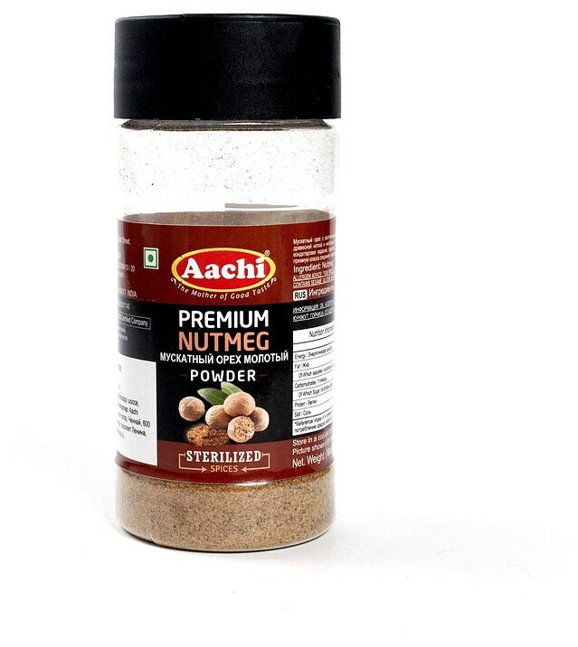 Aachi Мускатный Орех Молотый премиум качества (Premium Nutmeg Powder) 40 г