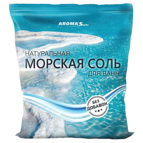 Купить AROMA'Saules Натуральная морская соль для ванн Без добавок, 1 кг