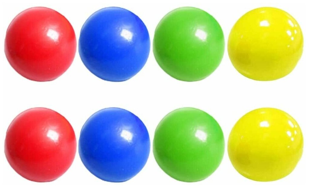 Набор из 8 разноцветных шариков globbles / липкие шарики / светящиеся шарики / глоблес / Игрушка антистресс / Поп ит / pop it /