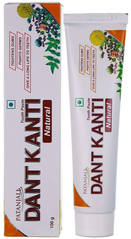 Зубная паста Patanjali Dant Kanti, 100 мл, коричневый