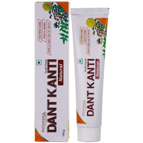 Аюрведическа зубная паста на натуральный травах Патанджали / Divya Patanjali Dant Kanti Tooth Paste natural, 100 гр