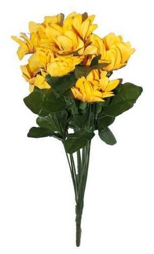 Цветок искусственный подсолнух декоративный букет 12шт 37см