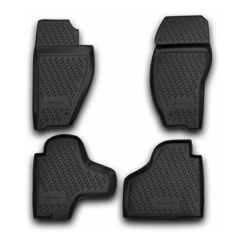 фото Коврики в салон jeep cherokee 2007-2012 4 шт. (полиуретан) carjep00001h 18021