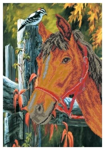 Схема для вышивания бисером Лошадь