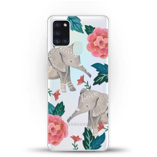 фото Силиконовый чехол два слона на samsung galaxy a21s andy & paul