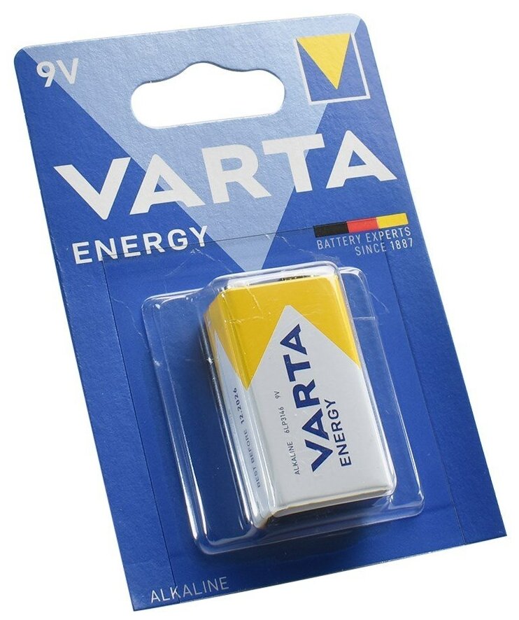 Батарейка Varta ENERGY Крона 6LR61 1 шт