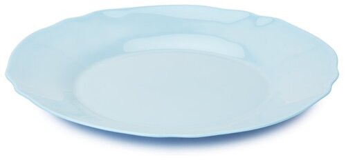 Тарелка обеденная, стекло, 24 см, круглая, Louis XV Light blue, Luminarc, Q3699