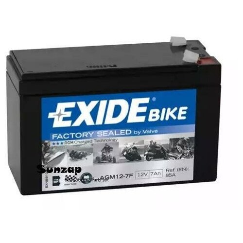 EXIDE AGM127F EXIDE AGM12-7F_аккумуляторная батарея! + слева 7Ah 85A 150/65/95 moto AGM\