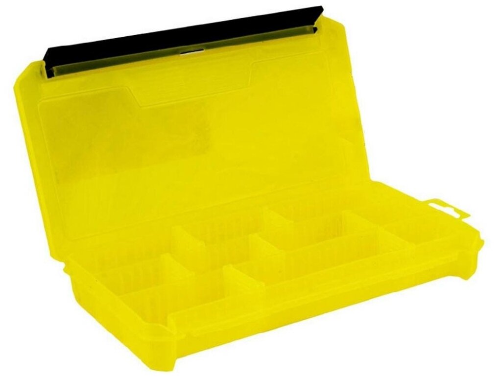 Коробка для приманок КДП-2, цвет жёлтый, 230 × 115 × 35 мм