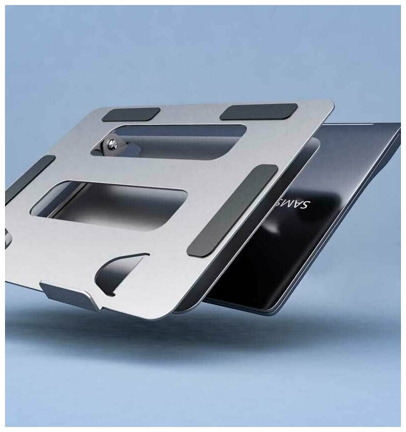 Металлическая подставка для ноутбука с регулируемой высотой