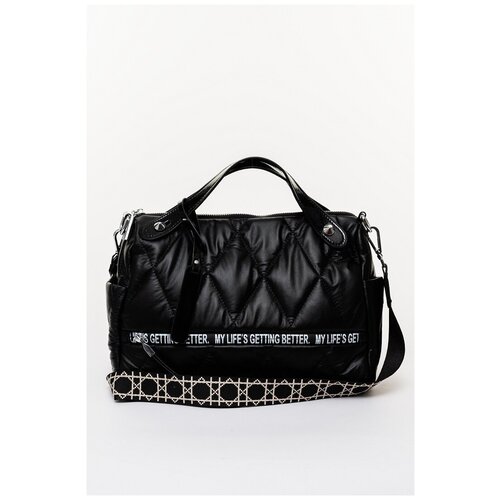 фото 376-66 p2533 сумка тоут женская экокожа ludor черный