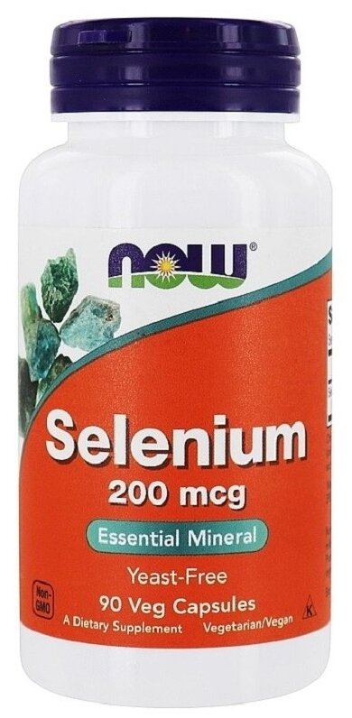 Капсулы NOW Selenium 200 mcg