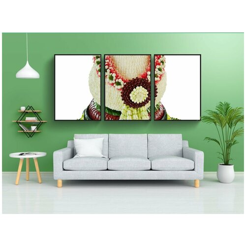 фото Набор модулных постеров для интерьера "пхань вай кру, день учителя, тайский" 60x90 см. в тубусе, без рамки lotsprints