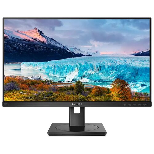 Монитор 21.5 PHILIPS 222S1AE/00 Black с поворотом экрана (IPS, 1920x1080, 75Hz, 4 ms, 178°/178°, 250 cd/m, 50M:1, +DVI,