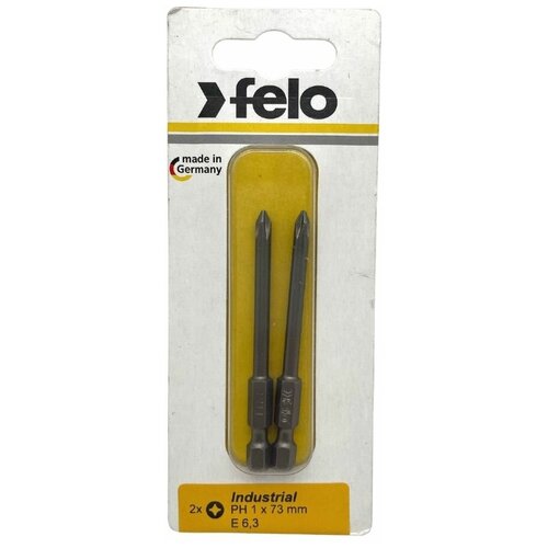 Бита крестовая PH 1х73, 2 шт (Германия), Felo 03201736