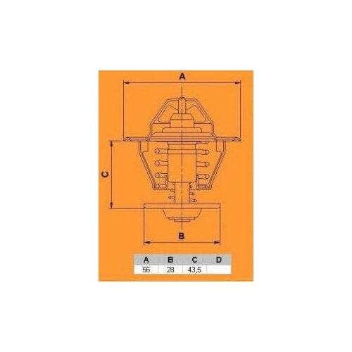 Термостат охлаждающая жидкость Calorstat By Vernet TH6840.82J Hyundai / Kia (Mobis): 25510-42100 25510-42541 Hyundai