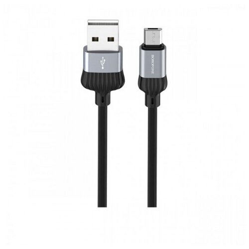 Кабель Borofone BX28 Micro-USB 3A 1м usb кабель borofone bx28 dignity type c 1м 3a pvc серый черный