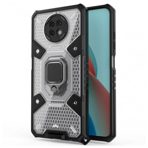 Honeycomb Armor Противоударный чехол с защитой камеры и кольцом для Xiaomi Redmi Note 9T