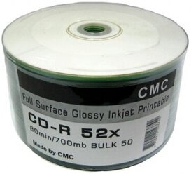 Оптический диск CMC CD-R CD-R (700 МБ), 50 шт.