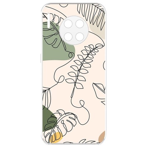 Чехол-накладка Krutoff Clear Case Женский день - Линия весны для Huawei Mate 30