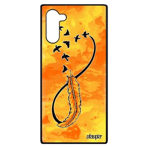 фото Защитный чехол на телефон // samsung galaxy note 10 // "бесконечность" красота стиль, utaupia, желтый