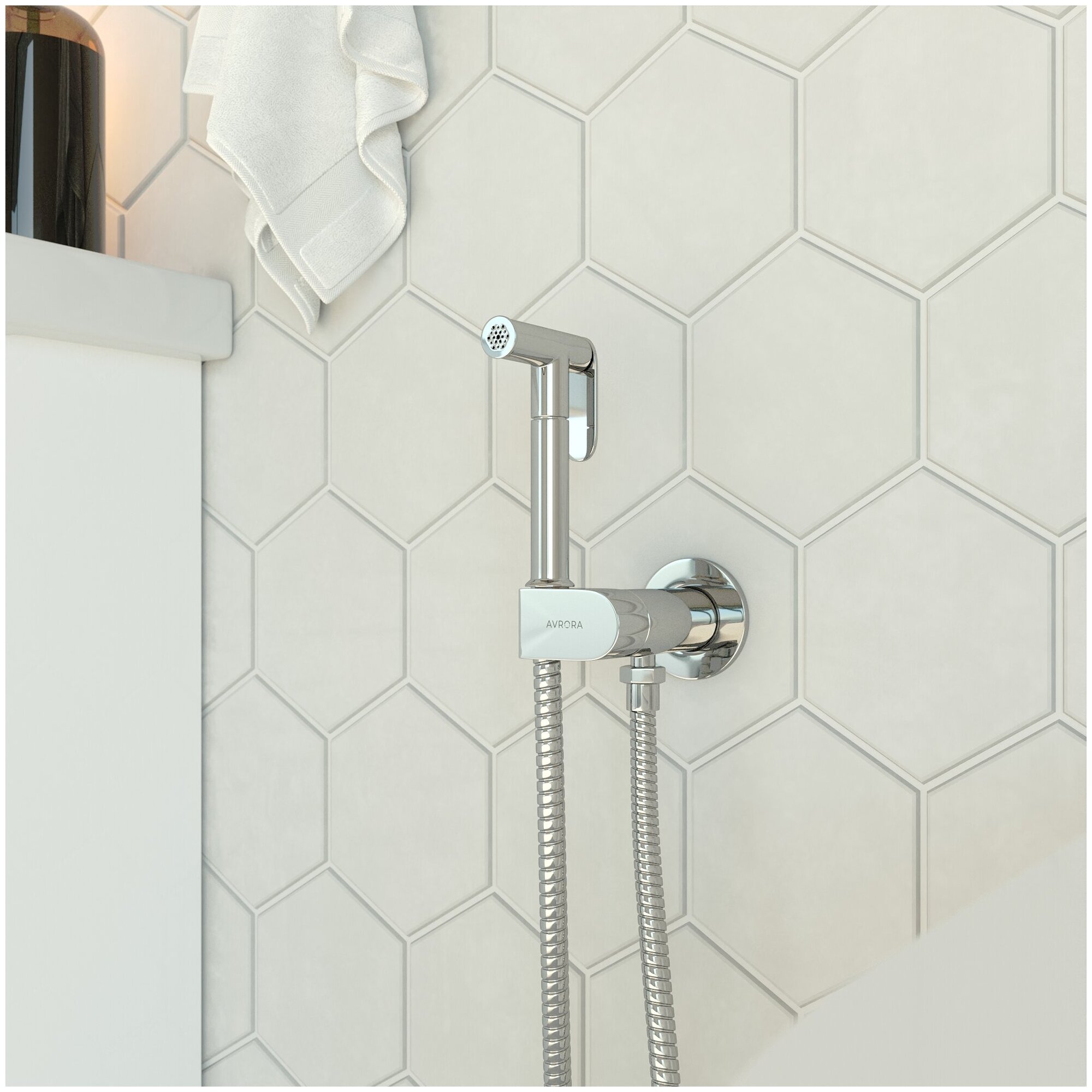 Гигиенический душ со смесителем Avrora Soft с прогрессивным картриджем - фотография № 5