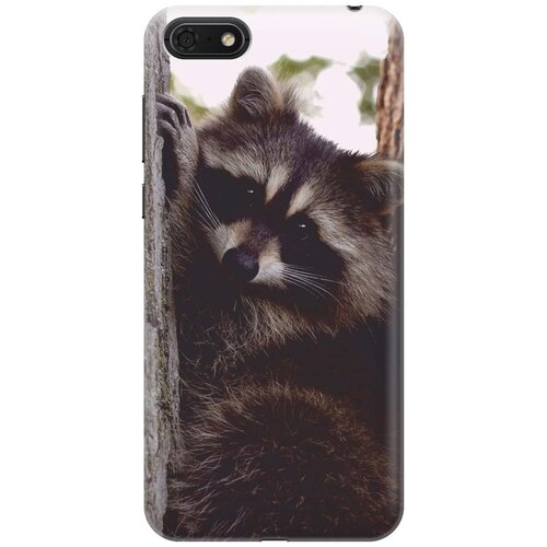 фото Gosso ультратонкий силиконовый чехол-накладка для huawei y5 (2018) / y5 prime (2018) / honor 7s / honor 7a с принтом "енотик"