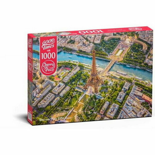 Пазл Вид на Эйфелеву башню в Париже, 1000 элементов пазл 500 эл париж вид на эйфелеву башню