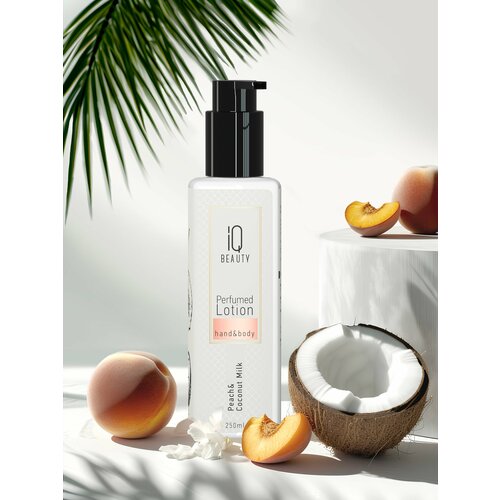 Парфюмированный лосьон для рук и тела IQ Beauty Персик и Кокосовое молоко, 250 мл