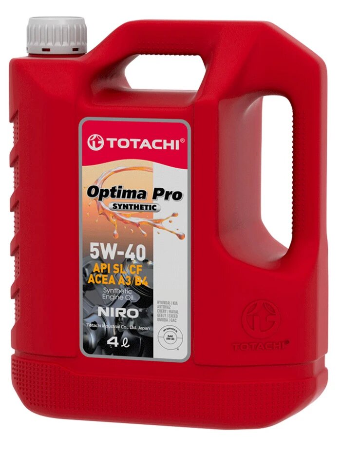 Моторное масло Totachi Optima PRO Synthetic 5W-40 синтетическое 4 л — фото 1