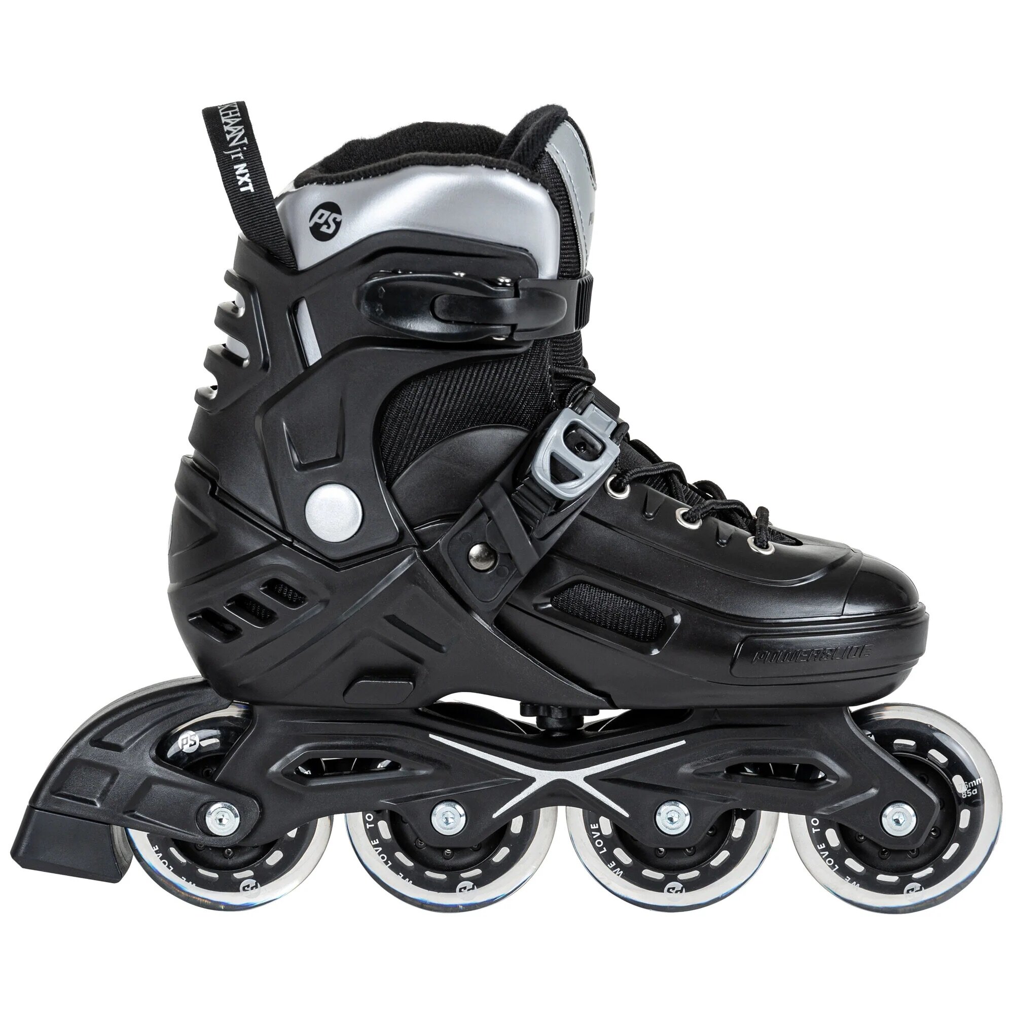 Роликовые коньки Powerslide Khaan Junior NXT Black/Silver (EUR:31-34)