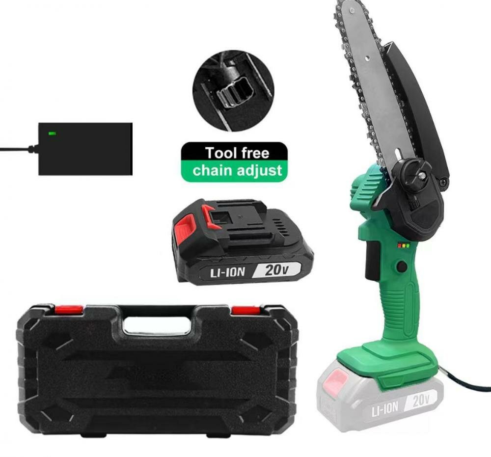 Пила цепная аккумуляторная Zitrek GreenSaw 20 Extra power (20В 40Ач Li-ion аккум. 1шт ЗУ) 082-1851-1