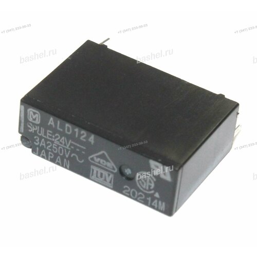 RELAY ALD124-K9 24VDC, Реле, Panasonic, (упр:24В/DC, комм: 3A/250В/AC, 1NO, Ag, R-coil:2.8кОм) single phase dc ac solid state relay ssr 40da 40a input 3 32v dc output 24 380v ac high switching speed anti vibration relay