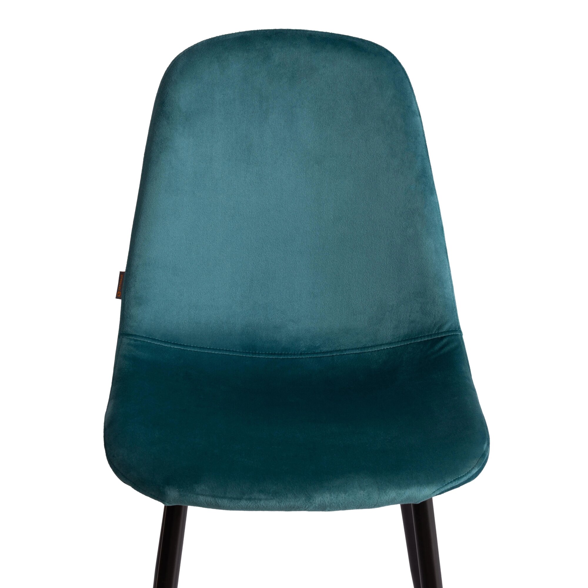 Стул Tetchair BREEZE (mod. JSC-58) / 1 шт. в упаковке Велюр/металл , 44 х 53 х 86 см, light blue (светло-синий) HLR60 / черный