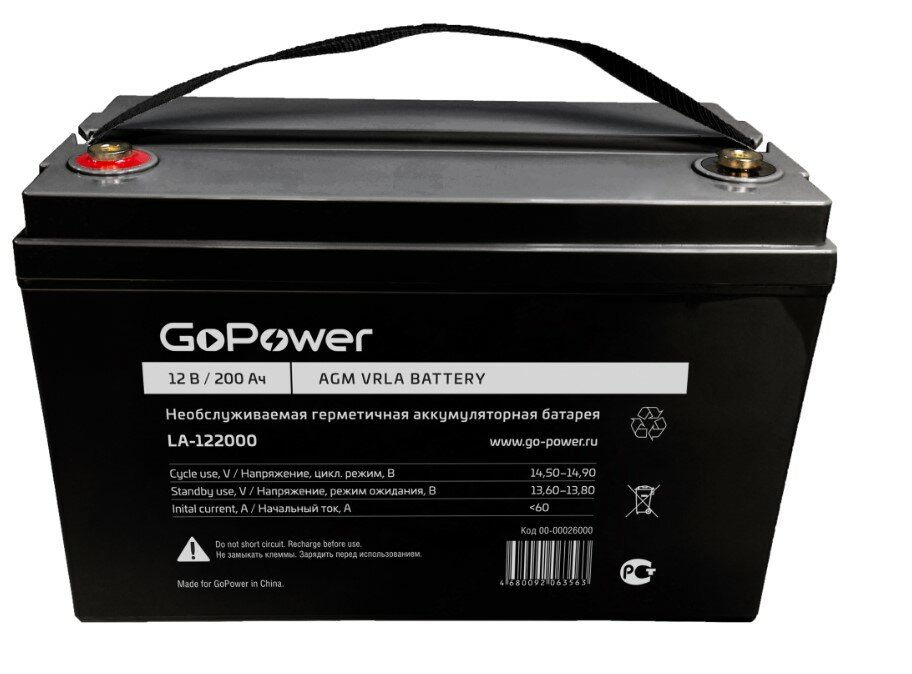 GoPower LA-122000 12V 200Ah