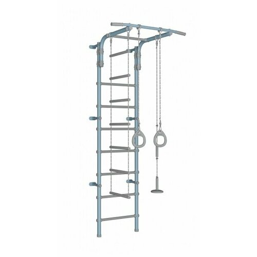 веревочная лестница 2м с карабинами до 200 кг Детский спортивный комплекс Формула здоровья Pastel 2 blue/grey