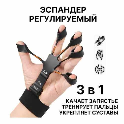 Эспандер кистевой регулируемый тренажёр для пальцев и кисти 325₽