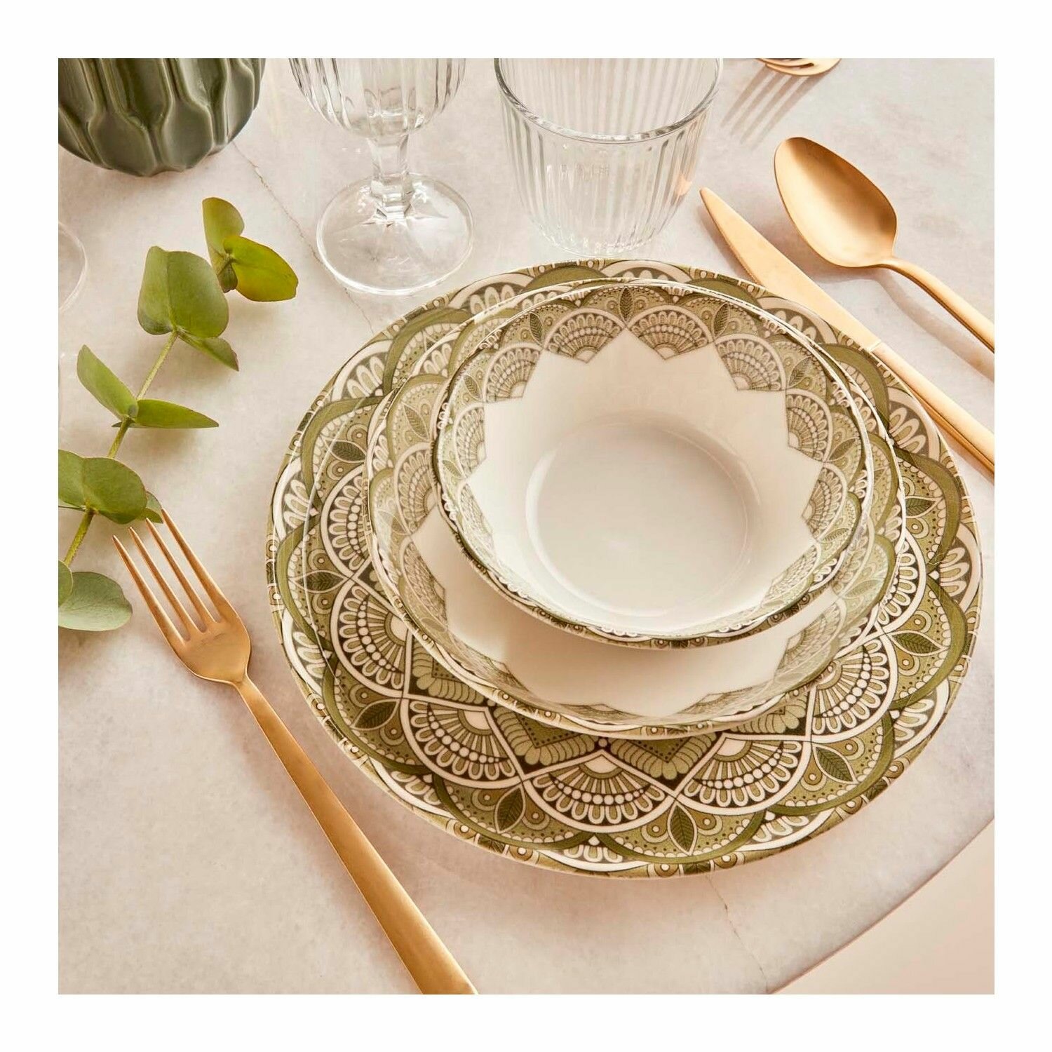 фото Столовый Сервиз Bella Maison, набор посуды Mabel, 24 предмета